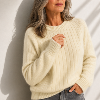 Ruby Solid Colour Fluffy Sweater